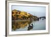 Boats at the Thu Bon River, Hoi An, Vietnam, Indochina, Southeast Asia, Asia-Yadid Levy-Framed Photographic Print