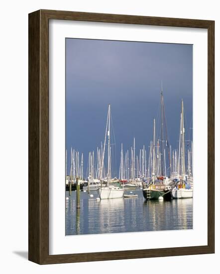 Boats at Town Quay, Lymington, Hampshire, England, United Kingdom-Jean Brooks-Framed Photographic Print