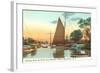 Boats, Bay Shore, Long Island, New York-null-Framed Art Print