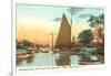 Boats, Bay Shore, Long Island, New York-null-Framed Art Print