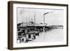 Boats Dock in Front of the Miami Fish Company on the Miami River, July 10, 1922-null-Framed Giclee Print