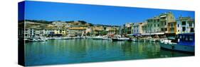 Boats Docked at a Harbor, Cassis, Provence-Alpes-Cote D'Azur, France-null-Stretched Canvas