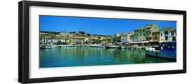 Boats Docked at a Harbor, Cassis, Provence-Alpes-Cote D'Azur, France-null-Framed Photographic Print