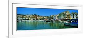 Boats Docked at a Harbor, Cassis, Provence-Alpes-Cote D'Azur, France-null-Framed Photographic Print