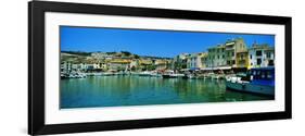 Boats Docked at a Harbor, Cassis, Provence-Alpes-Cote D'Azur, France-null-Framed Photographic Print