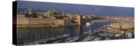 Boats Docked at a Port, Old Port, Marseille, Bouches-Du-Rhone, Provence-Alpes-Cote Daze, France-null-Stretched Canvas