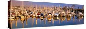 Boats Docked at San Diego,Ca Marina-null-Stretched Canvas