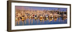 Boats Docked at San Diego,Ca Marina-null-Framed Photographic Print