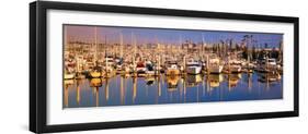 Boats Docked at San Diego,Ca Marina-null-Framed Photographic Print