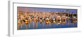 Boats Docked at San Diego,Ca Marina-null-Framed Photographic Print