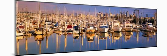 Boats Docked at San Diego,Ca Marina-null-Mounted Photographic Print