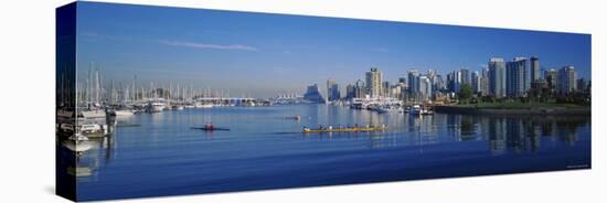 Boats Docked at the Harbor, Vancouver, British Columbia, Canada-null-Stretched Canvas