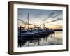 Boats Docked at the Yacht Club-the-brown-market-Framed Photographic Print