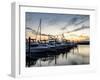 Boats Docked at the Yacht Club-the-brown-market-Framed Photographic Print