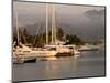 Boats Docked in Marina Vallarta Against Fog-Shrouded Mountains, Puerto Vallarta, Mexico-Nancy & Steve Ross-Mounted Photographic Print