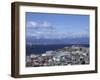 Boats Float in the Beagle Channel, the Capital of Tierra Del Fuego Province, Ushuaia, Argentina-McCoy Aaron-Framed Photographic Print