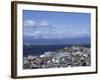 Boats Float in the Beagle Channel, the Capital of Tierra Del Fuego Province, Ushuaia, Argentina-McCoy Aaron-Framed Photographic Print