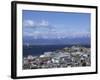 Boats Float in the Beagle Channel, the Capital of Tierra Del Fuego Province, Ushuaia, Argentina-McCoy Aaron-Framed Photographic Print