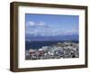 Boats Float in the Beagle Channel, the Capital of Tierra Del Fuego Province, Ushuaia, Argentina-McCoy Aaron-Framed Photographic Print