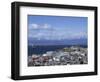 Boats Float in the Beagle Channel, the Capital of Tierra Del Fuego Province, Ushuaia, Argentina-McCoy Aaron-Framed Photographic Print