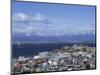 Boats Float in the Beagle Channel, the Capital of Tierra Del Fuego Province, Ushuaia, Argentina-McCoy Aaron-Mounted Photographic Print