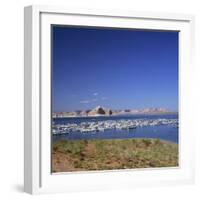 Boats for Recreation Moored on Lake Powell, at Page in Arizona, USA-Tony Gervis-Framed Photographic Print