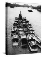 Boats from Dunkirk Evacuation-null-Stretched Canvas