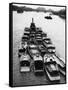 Boats from Dunkirk Evacuation-null-Framed Stretched Canvas