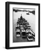 Boats from Dunkirk Evacuation-null-Framed Premium Photographic Print