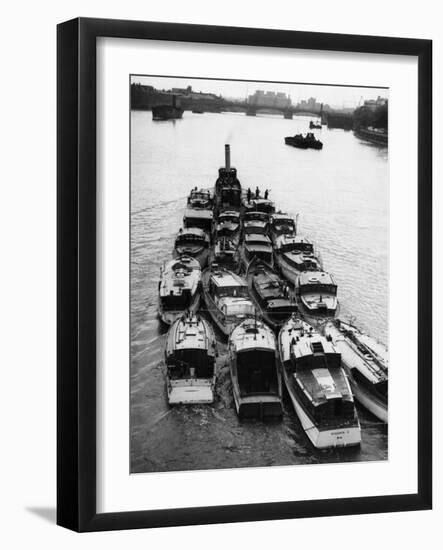 Boats from Dunkirk Evacuation-null-Framed Photographic Print