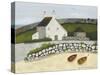 Boats, Gull and House-Sophie Harding-Stretched Canvas