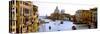 Boats in a Canal with a Church in the Background, Santa Maria Della Salute, Grand Canal, Venice,...-null-Stretched Canvas