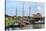 Boats in a Fishing Port at Zuiderzee Open Air Museum-Peter Richardson-Stretched Canvas