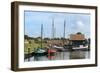 Boats in a Fishing Port at Zuiderzee Open Air Museum-Peter Richardson-Framed Photographic Print