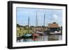 Boats in a Fishing Port at Zuiderzee Open Air Museum-Peter Richardson-Framed Photographic Print