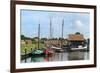 Boats in a Fishing Port at Zuiderzee Open Air Museum-Peter Richardson-Framed Photographic Print