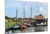 Boats in a Fishing Port at Zuiderzee Open Air Museum-Peter Richardson-Mounted Photographic Print