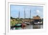 Boats in a Fishing Port at Zuiderzee Open Air Museum-Peter Richardson-Framed Photographic Print