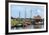 Boats in a Fishing Port at Zuiderzee Open Air Museum-Peter Richardson-Framed Photographic Print