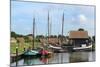 Boats in a Fishing Port at Zuiderzee Open Air Museum-Peter Richardson-Mounted Photographic Print