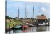 Boats in a Fishing Port at Zuiderzee Open Air Museum-Peter Richardson-Stretched Canvas