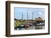 Boats in a Fishing Port at Zuiderzee Open Air Museum-Peter Richardson-Framed Photographic Print