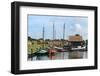 Boats in a Fishing Port at Zuiderzee Open Air Museum-Peter Richardson-Framed Photographic Print