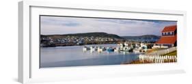 Boats in a Harbor, Bonavista Harbour, Newfoundland, Newfoundland and Labrador, Canada-null-Framed Photographic Print