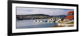 Boats in a Harbor, Bonavista Harbour, Newfoundland, Newfoundland and Labrador, Canada-null-Framed Photographic Print