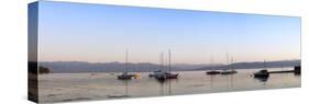 Boats in a Lake, Lake Constance, Wasserburg Am Bodensee, Bavaria, Germany-null-Stretched Canvas