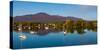 Boats in a lake, Lake Memphremagog, Magog, Quebec, Canada-null-Stretched Canvas