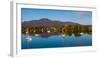 Boats in a lake, Lake Memphremagog, Magog, Quebec, Canada-null-Framed Photographic Print