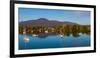 Boats in a lake, Lake Memphremagog, Magog, Quebec, Canada-null-Framed Photographic Print