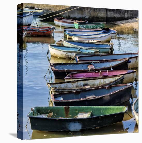 Boats in a line  2020  (photograph)-Ant Smith-Stretched Canvas
